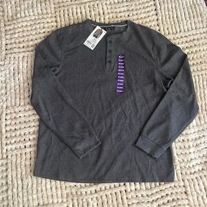 Men’s xxl thermal Henley Member’s Mark